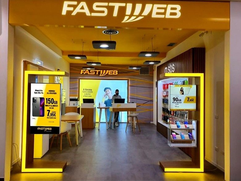 Fastweb store in Italy