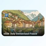 eSIM for Italy Switzerland and France
